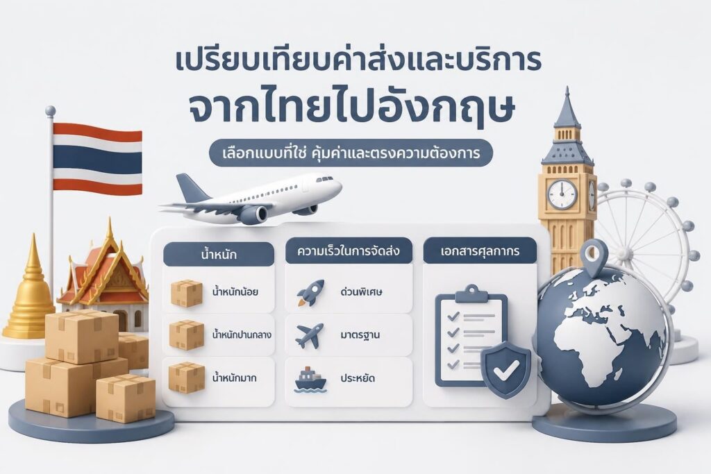 กล่องพัสดุและธงสหราชอาณาจักรรวมสัญลักษณ์ค่าส่งและการคำนวณ