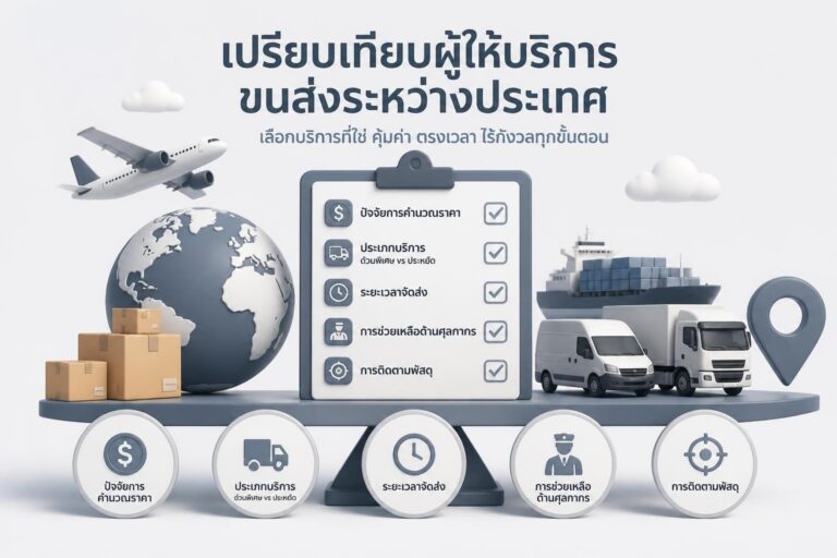 ส่งของไปต่างประเทศ เจ้าไหนดี แนะนำการเลือกและเปรียบเทียบ